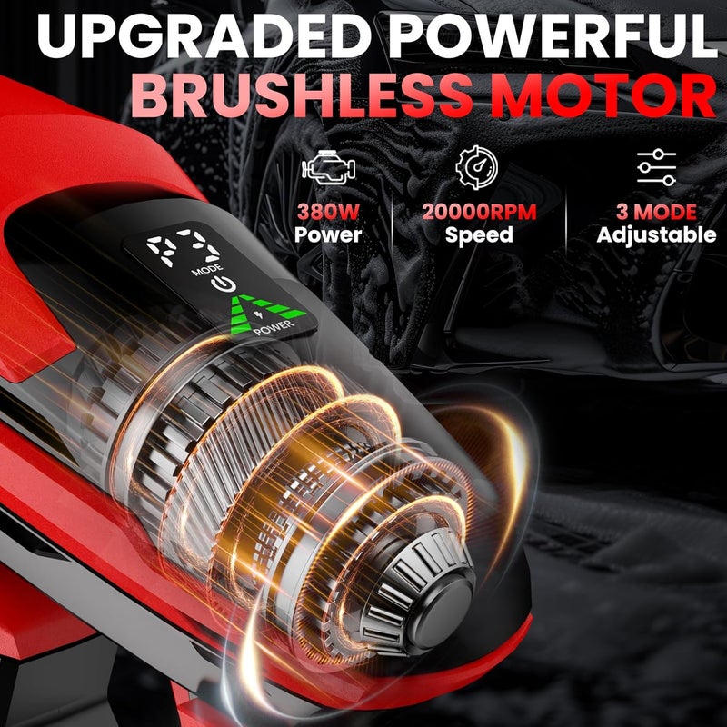 ZixDeNex Cordless Pressure Washer for Milwaukee 18V Battery, 800 PSI Portable Handheld Power Washer with Brushless Motor, 6-in-1 Nozzle, 3 Level Adjustable for Car Yard Fence Cleaning (Battery Not Included) - Image 2